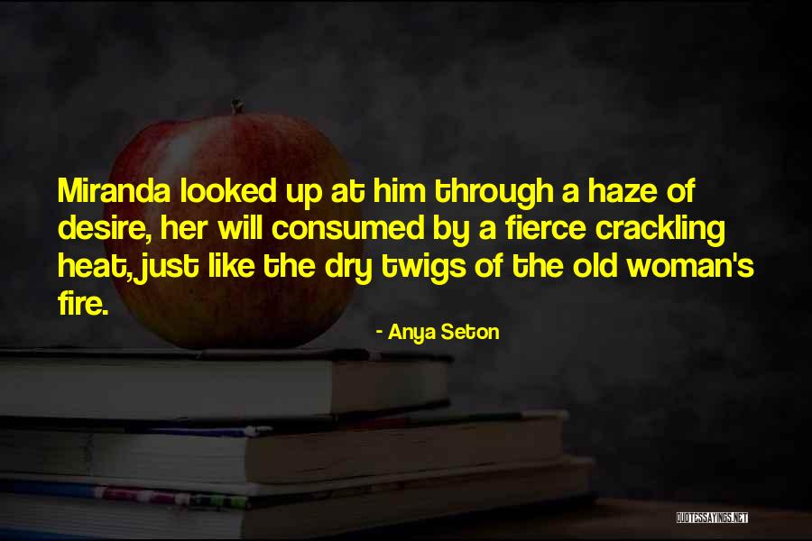Crackling Fire Quotes By Anya Seton Crackling Fire Quotes By Anya Seton