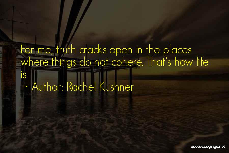 Cracks In Life Quotes By Rachel Kushner