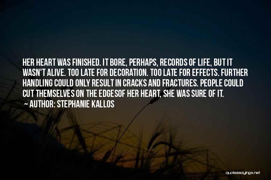 Cracks In Life Quotes By Stephanie Kallos