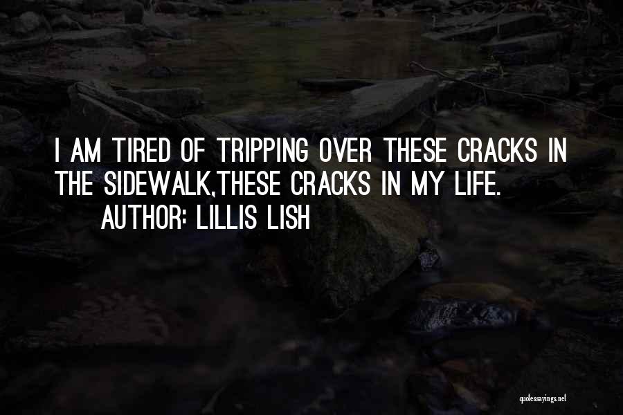 Cracks In The Sidewalk Quotes By Lillis Lish