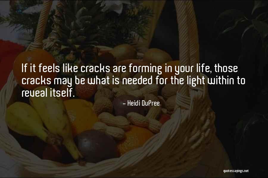 Cracks Quotes By Heidi DuPree