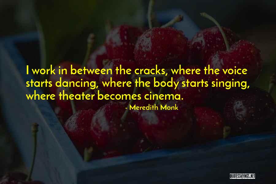 Cracks Quotes By Meredith Monk