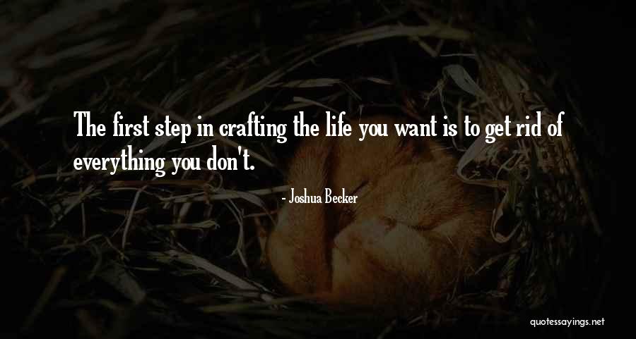 Crafting Quotes By Joshua Becker Crafting Quotes By Joshua Becker