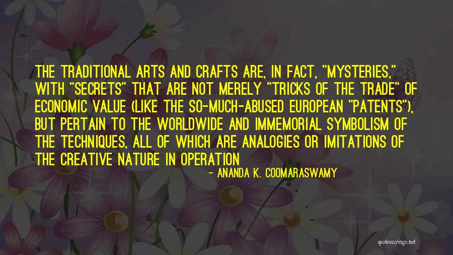 Crafts With Quotes By Ananda K. Coomaraswamy