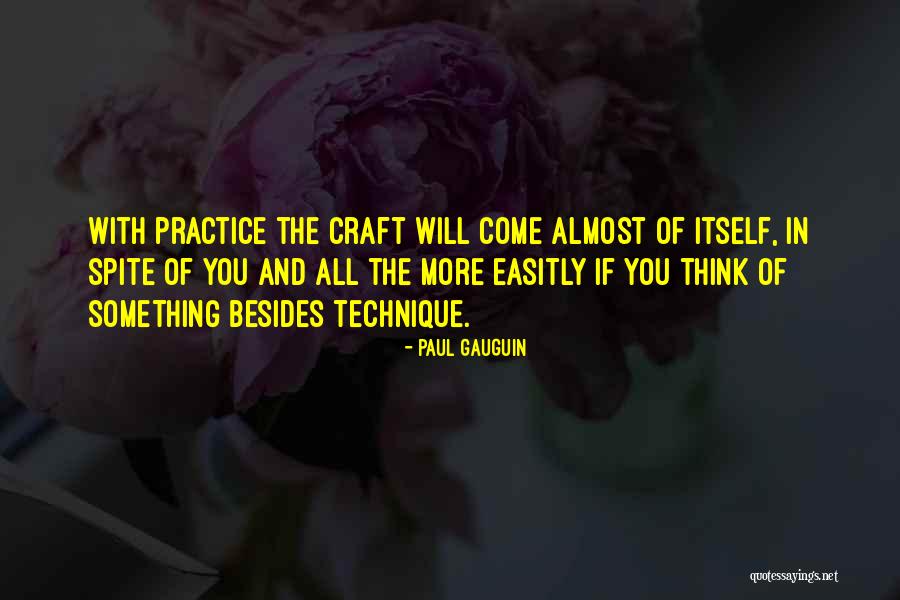 Crafts With Quotes By Paul Gauguin