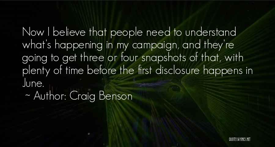 Craig Benson Quotes 1077227