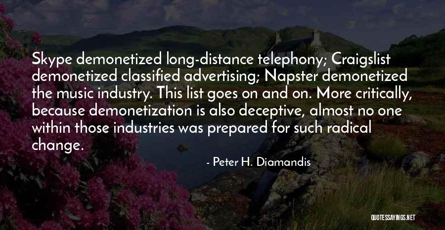 Craigslist Quotes By Peter H. Diamandis