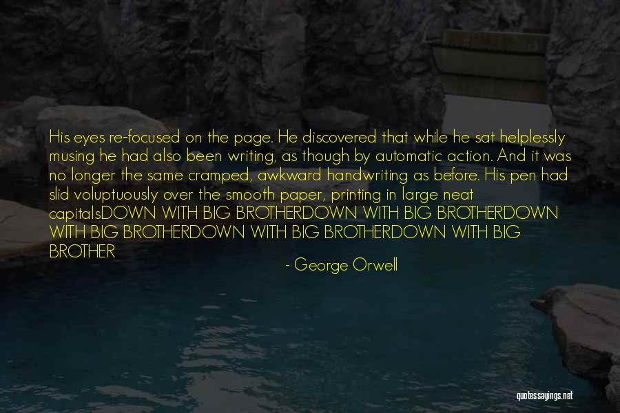 Cramped Quotes By George Orwell