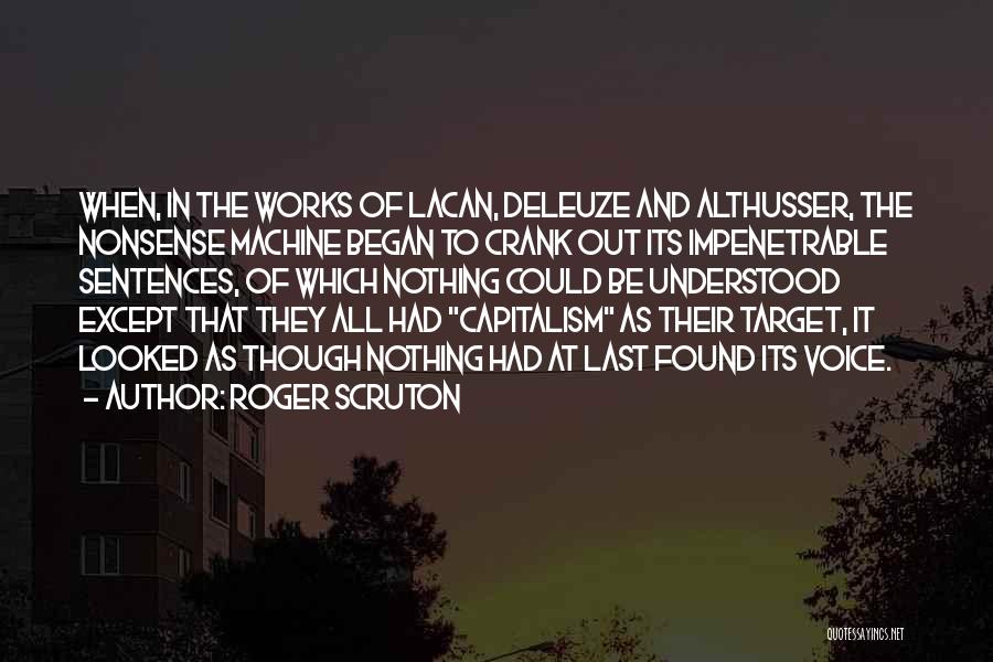 Crank Quotes By Roger Scruton