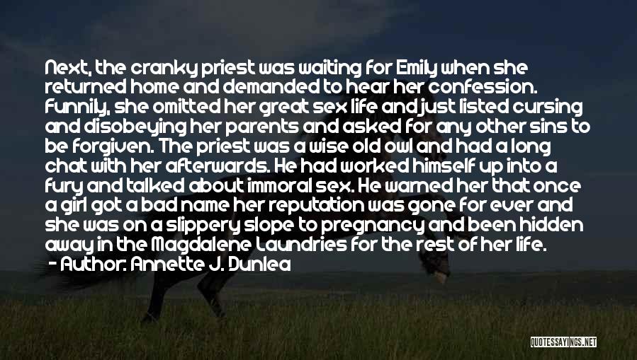 Cranky Pregnancy Quotes By Annette J. Dunlea