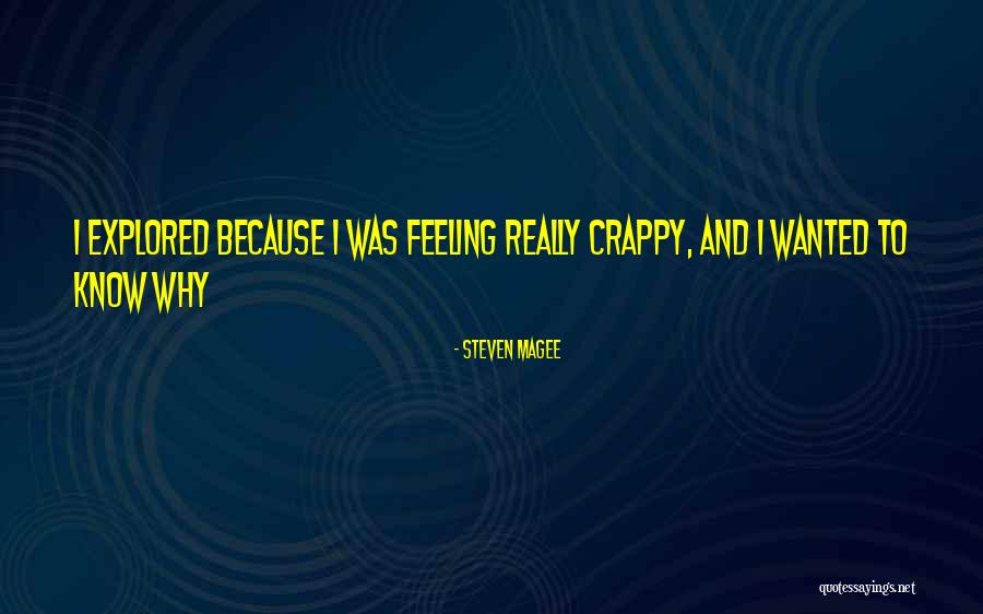 Crappy Quotes By Steven Magee