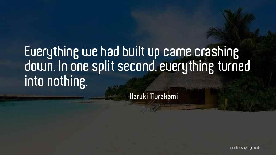 Crashing Down Quotes By Haruki Murakami Crashing Down Quotes By Haruki Murakami