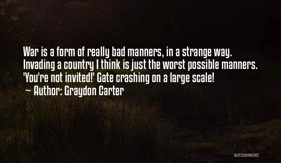 Crashing Quotes By Graydon Carter