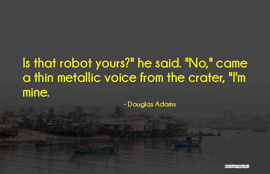 Crater Quotes By Douglas Adams