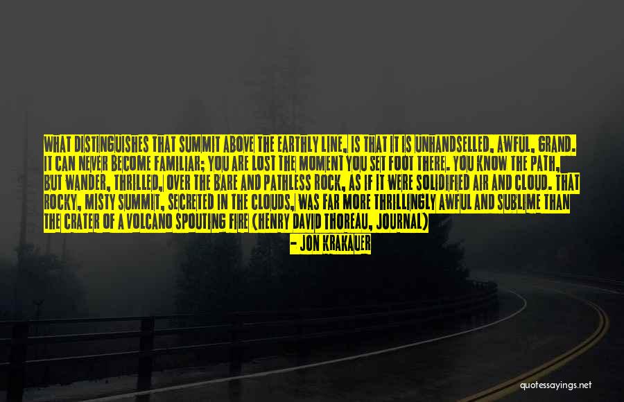 Crater Quotes By Jon Krakauer