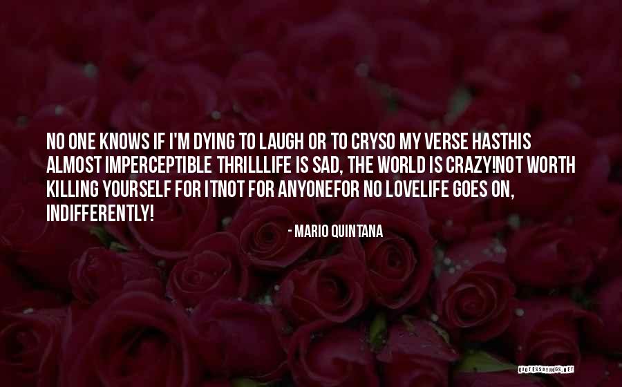 Craziness In Love Quotes By Mario Quintana