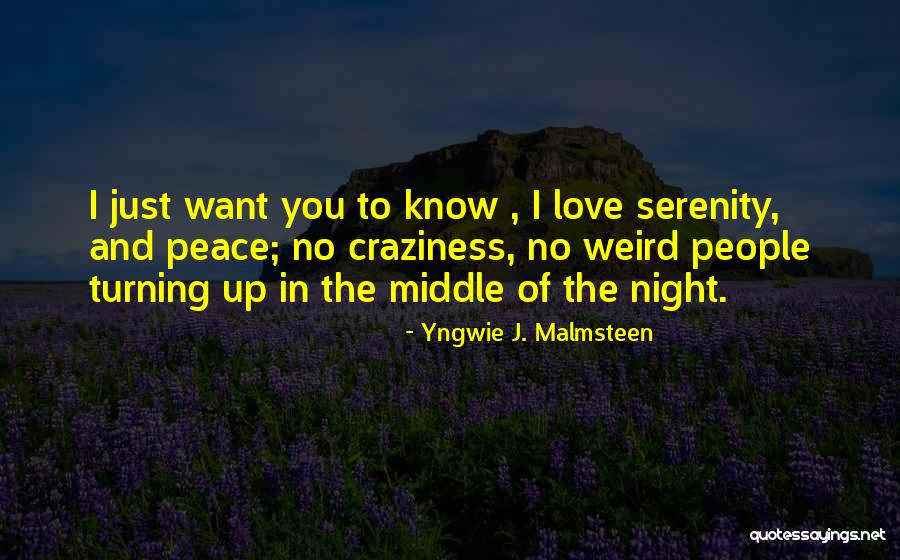 Craziness In Love Quotes By Yngwie J. Malmsteen