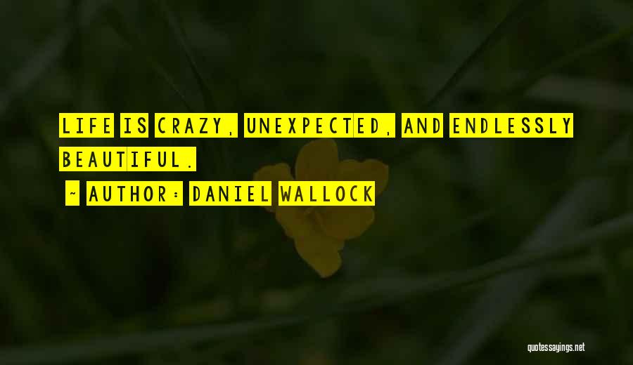 Crazy Beautiful Life Quotes By Daniel Wallock