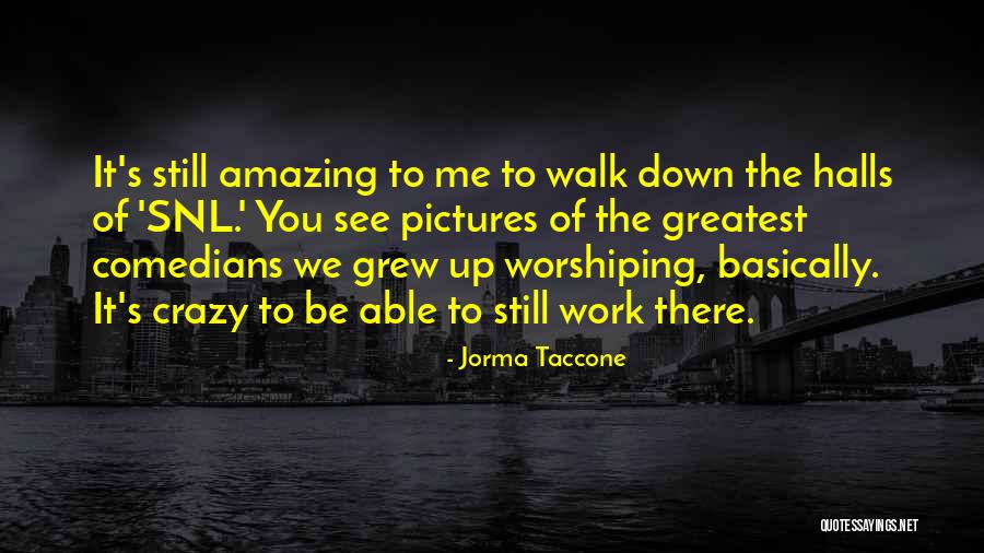 Crazy But Amazing Quotes By Jorma Taccone