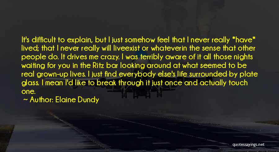 Crazy But Real Quotes By Elaine Dundy