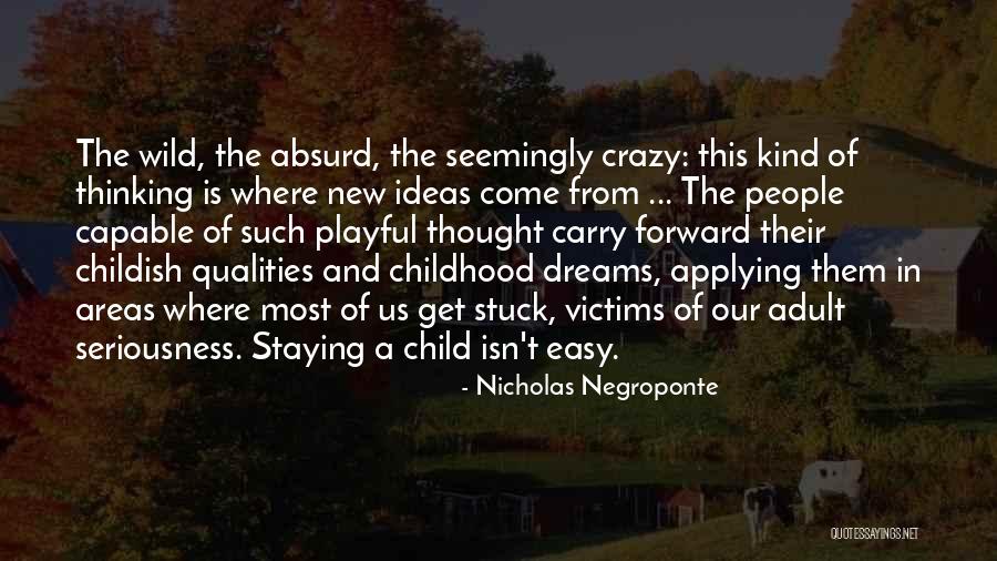 Crazy Dreams Quotes By Nicholas Negroponte Crazy Dreams Quotes By Nicholas Negroponte