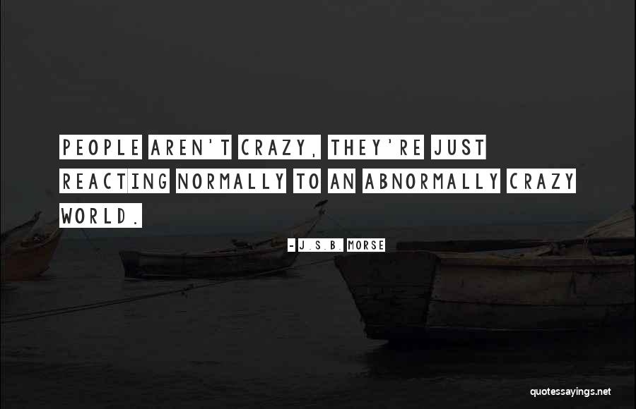 Crazy Drugs Quotes By J.S.B. Morse