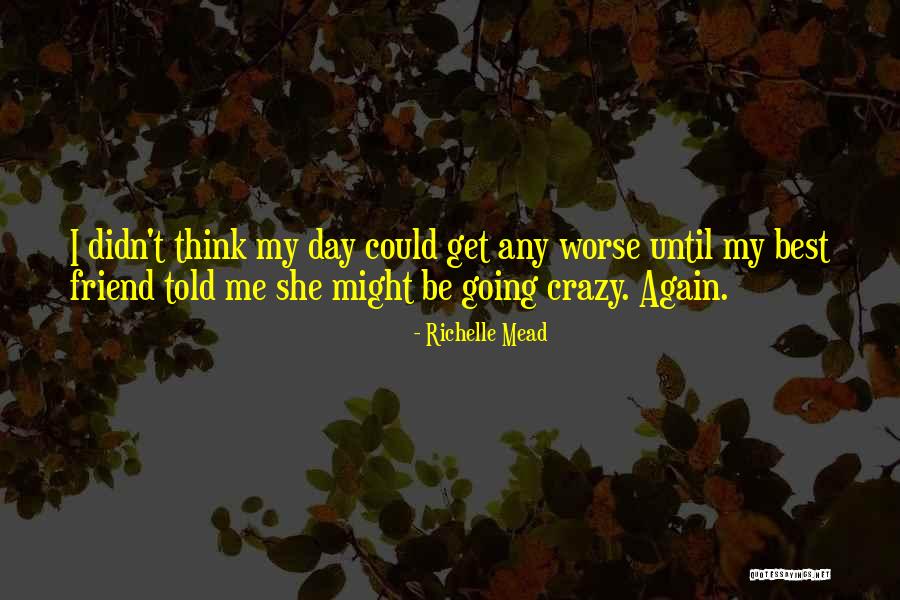 Crazy Friend A Best Friend Quotes By Richelle Mead