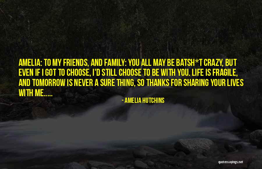 Crazy Friends Quotes By Amelia Hutchins