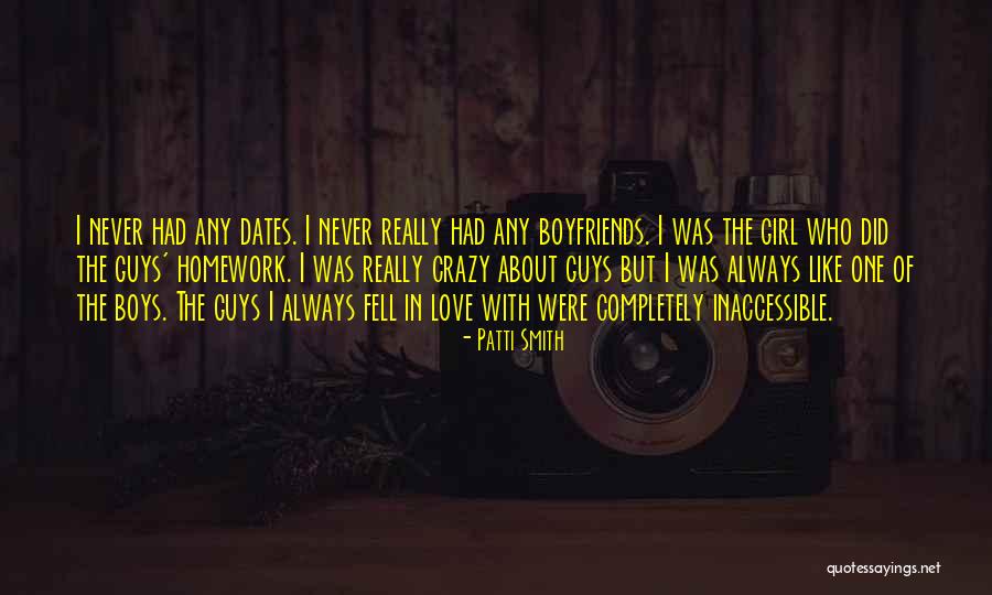 Crazy Girl In Love Quotes By Patti Smith Crazy Girl In Love Quotes By Patti Smith