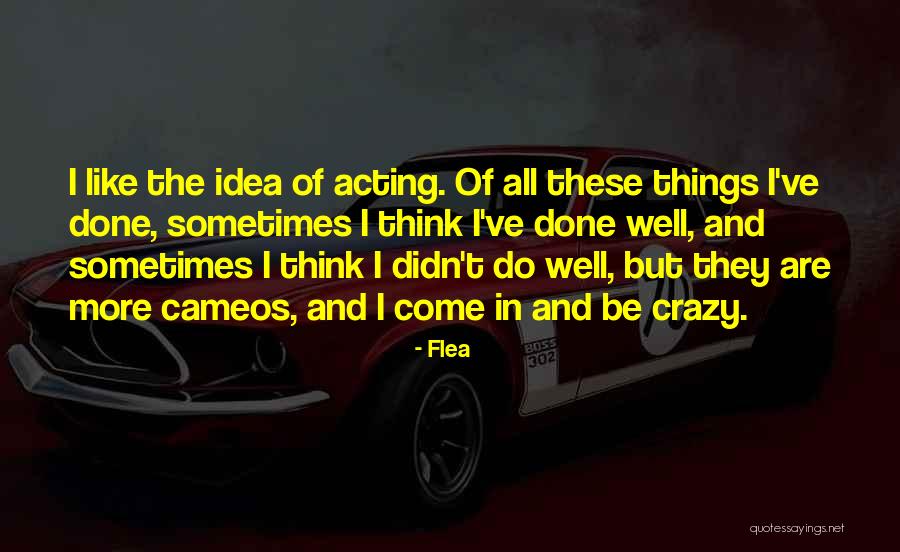 Crazy Idea Quotes By Flea Crazy Idea Quotes By Flea
