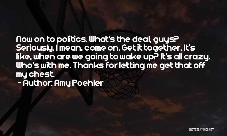 Crazy Mean Quotes By Amy Poehler