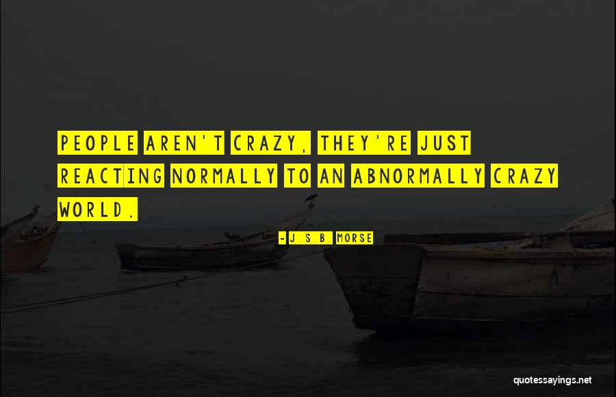 Crazy People Quotes By J.S.B. Morse