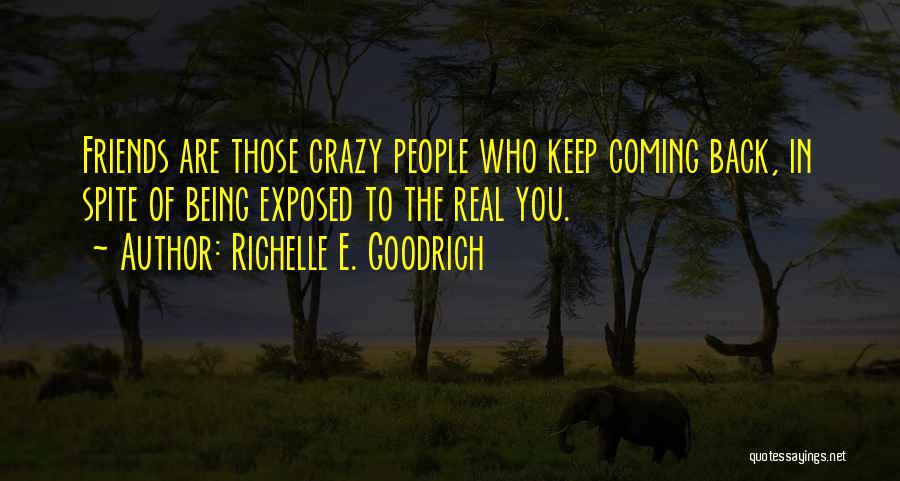 Crazy Things Done With Friends Quotes By Richelle E. Goodrich