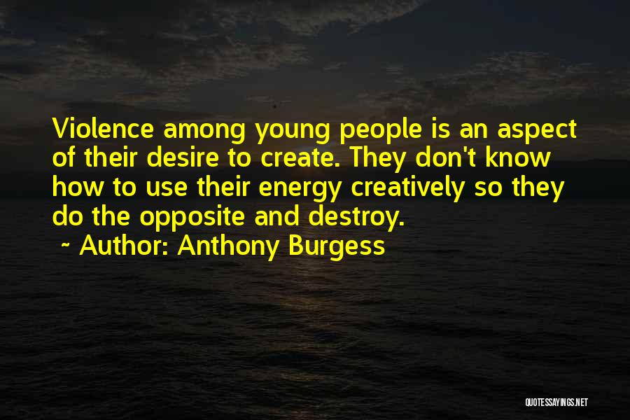 Create And Destroy Quotes By Anthony Burgess