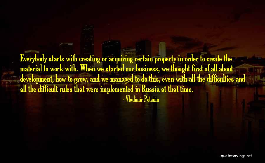 Create At Quotes By Vladimir Potanin Create At Quotes By Vladimir Potanin