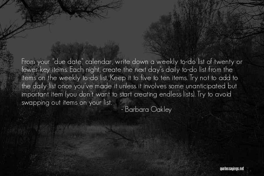 Create To Do List Quotes By Barbara Oakley Create To Do List Quotes By Barbara Oakley