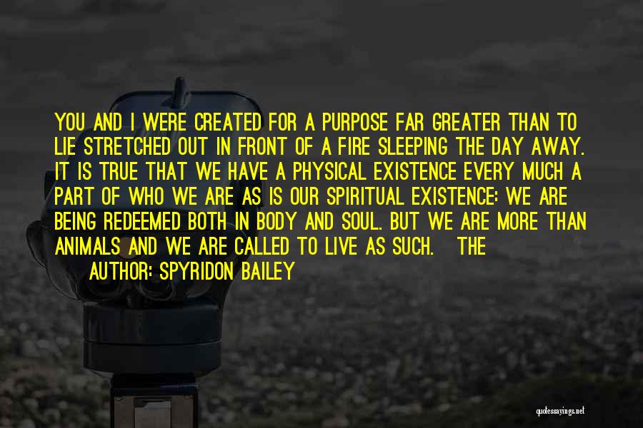 Created For Greater Things Quotes By Spyridon Bailey