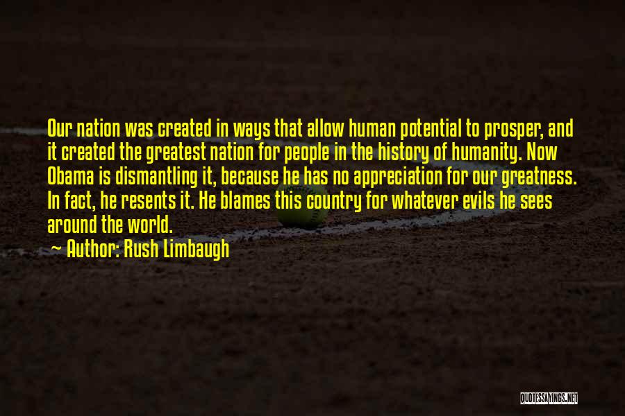 Created For Greatness Quotes By Rush Limbaugh