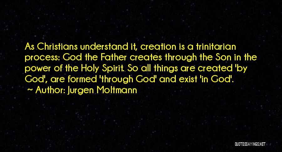 Creates Quotes By Jurgen Moltmann