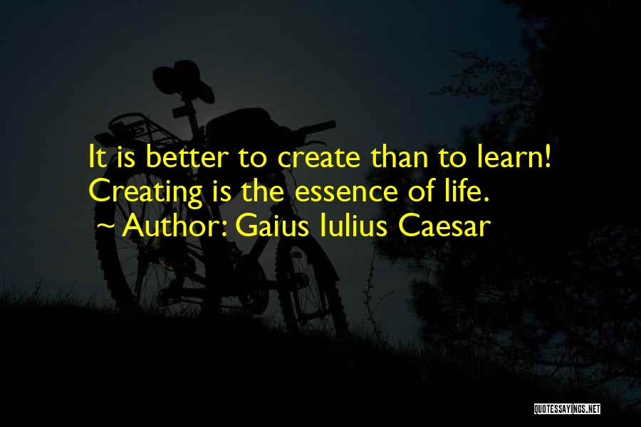 Creating A Better Life Quotes By Gaius Iulius Caesar