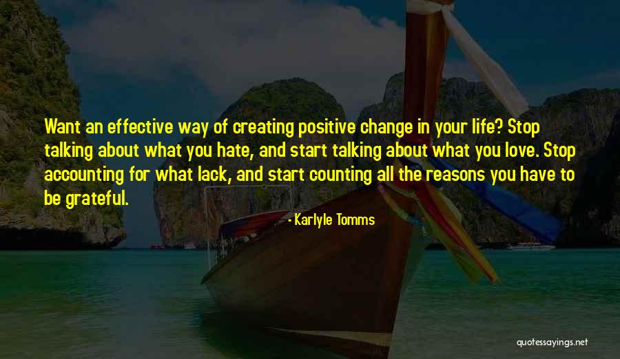 Creating Change Quotes By Karlyle Tomms