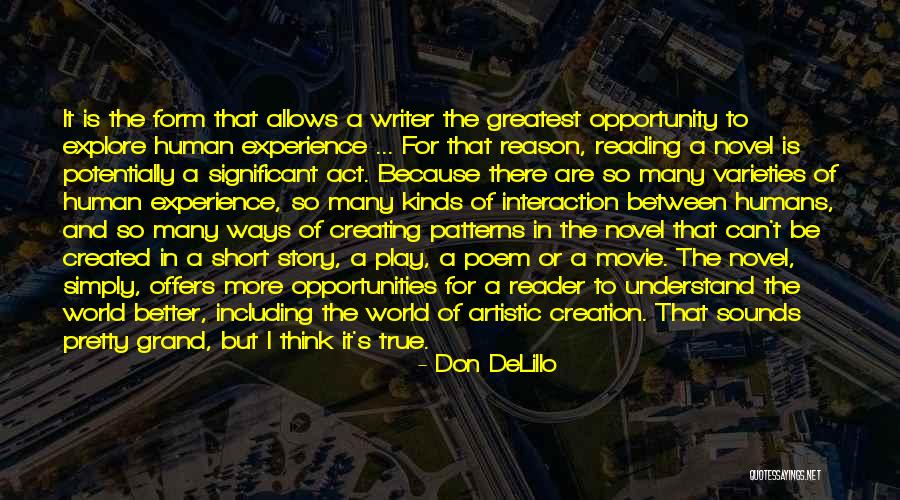 Creating Opportunity Quotes By Don DeLillo