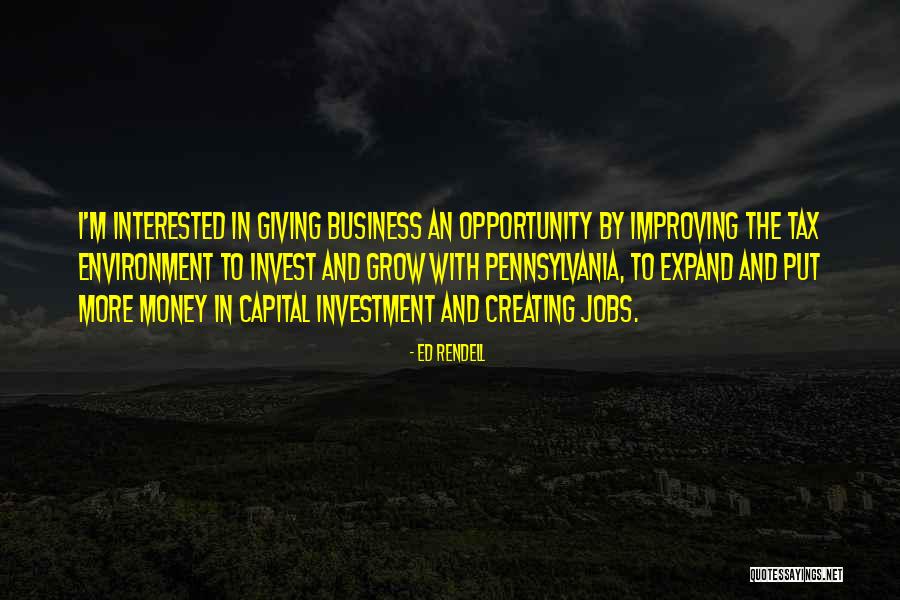 Creating Opportunity Quotes By Ed Rendell