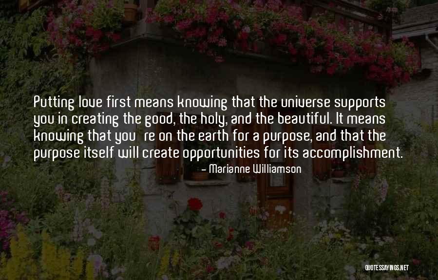 Creating Opportunity Quotes By Marianne Williamson