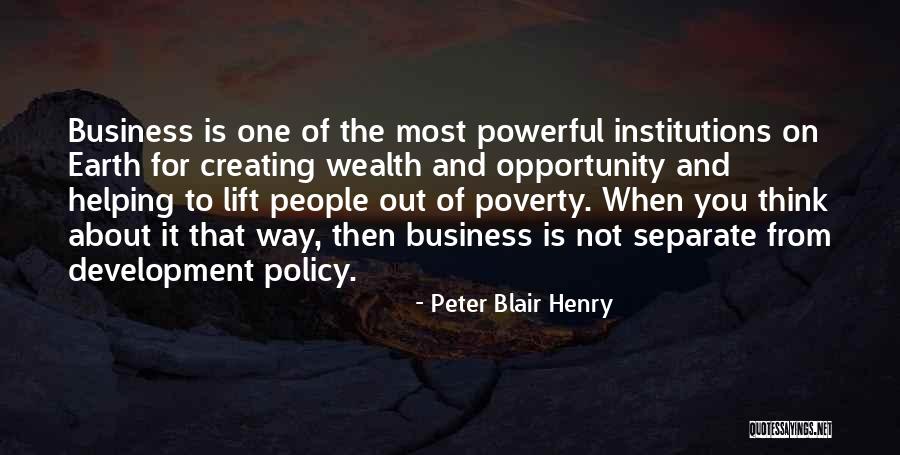 Creating Opportunity Quotes By Peter Blair Henry