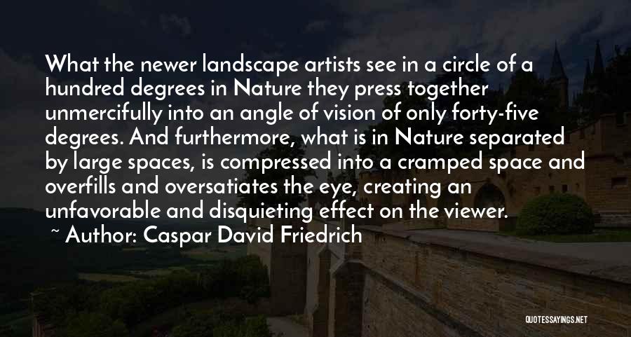 Creating Space Quotes By Caspar David Friedrich