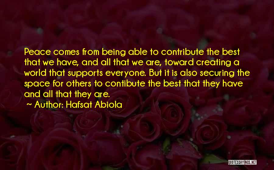 Creating Space Quotes By Hafsat Abiola