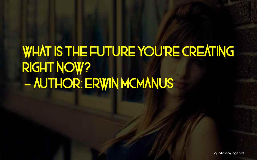 Creating The Future Quotes By Erwin McManus