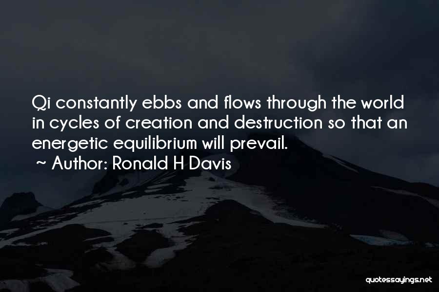 Creation And Destruction Quotes By Ronald H Davis