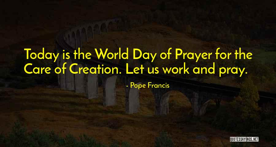 Creation Care Quotes By Pope Francis